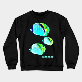 Kikakapu - Tropical Butterflyfish - Hawaiian Fish Crewneck Sweatshirt